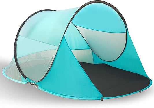 Vaygway Pop-up Tent and Automatic Instant Portable Cabana - Premium Quality 2-4 Person Easy Throw Setup Windproof Waterproof Travel Cabana Beach Tent Shelter- for Hiking, Camping & Outdoor Activities
