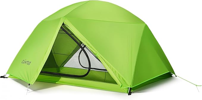 CANTUO Ultralight Camping Backpacking Tent 2 Person - Windproof & Waterproof PU5000mm 20D Nylon Tents for Camping, Hiking, Bikepacking