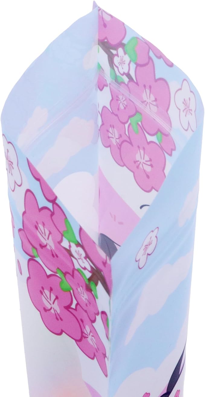 QQ Studio 100 Animal Cartoon Goodie Bags Clear Window Plastic Resealable Zipper Seal Lock Packaging Food Storage Pouch Party Favor Birthday Bags (Panda)