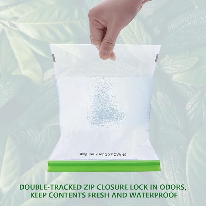 Proof Storage Bags-12ｘ20 Inch, Reusable Double-Tracked Zip Closure Barrier Storage Bags Lock in Keep Contents Fresh and Waterproof, Large Bear Bag fit Camping, Hiking and Water Sports （2 Pack）