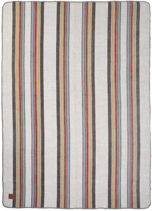 QISU Alpaca Wool Blanket Throw | Large, Beautiful, Warm, Variegated | 85 x 65 inches | Ultra-Soft, Hypoallergenic and Breathable | Non-Itchy or Scratchy Fabric (Relaxing Tans)