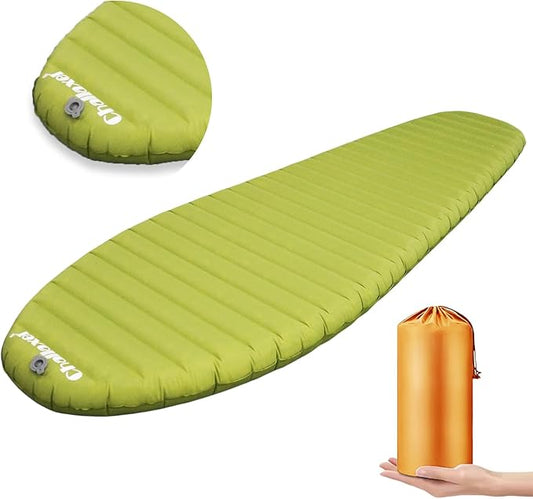 Ultralight Sleeping Pad for Camping, 74.8"x23.2" Camping Mat with Pump Sack Inflatable Sleeping Pads Compact for Camping Backpacking Hiking Traveling Tent