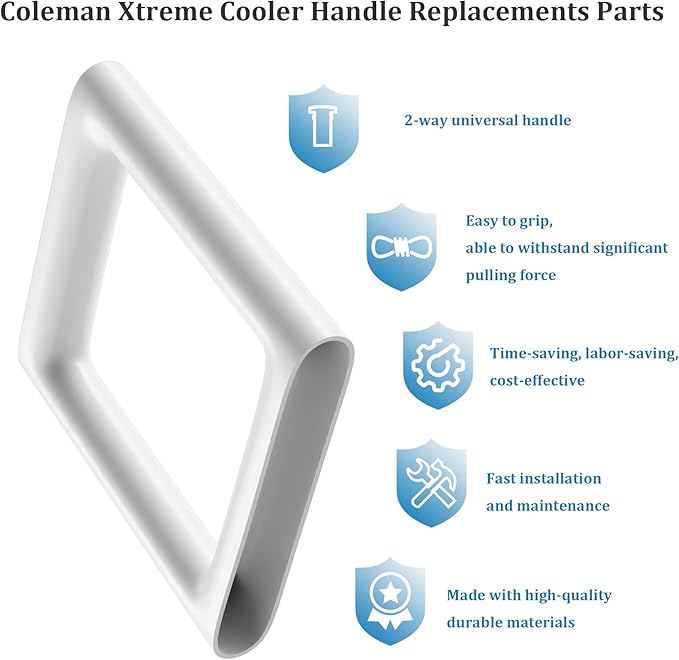 LBB-Parts Cooler Handle for Coleman Extreme Cooler, Replacement Coleman Handle Part (2)