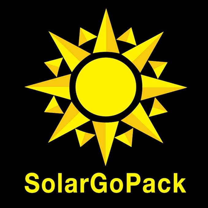 Solar Powered Backpack, Charges Mobile Devices, Take Your Power with You, 12k mAh L-ion Battery, Black & Blue - Stay Charged My Friends ..