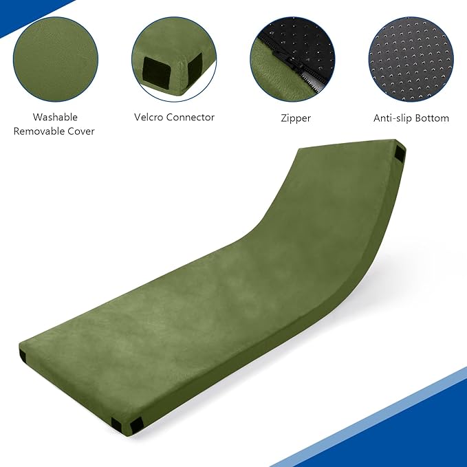 2.5" Thick Memory Foam Camping Mattress Sleeping Pad,Portable Roll Up Floor Sleeping Mat,Camp Cot Mattress Pad,Lightweight Outdoor Tent Mattress,with Carry Bag,for Travel, Hiking