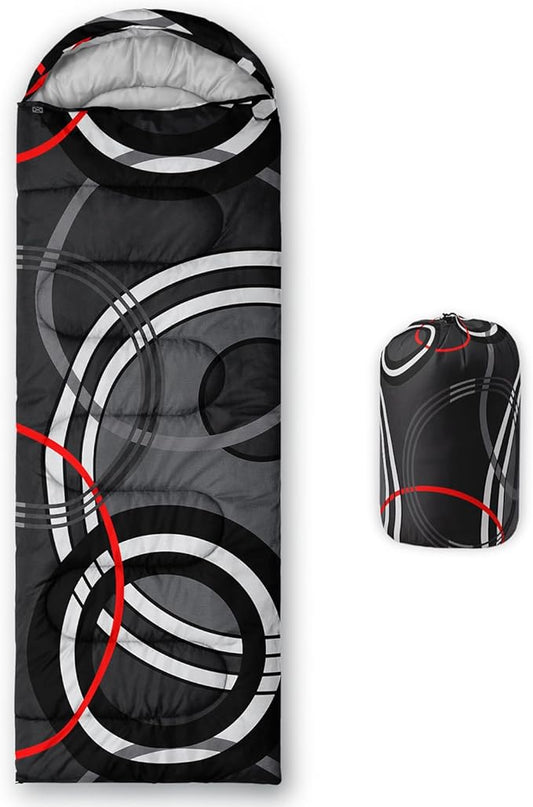 Sleeping Bags for Adults and Kids Camping Sleeping Bags for Girls and Boys Lightweight Waterproof Cold/Warm Sleeping Bag for 3 Season