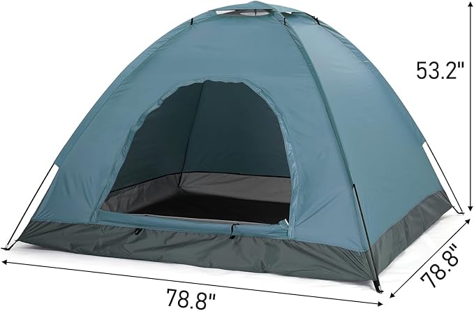 Camping Tents for 3-4 Person Camping Dome Tent, Waterproof,Spacious, Lightweight Portable Backpacking Tent for Outdoor Camping Hiking