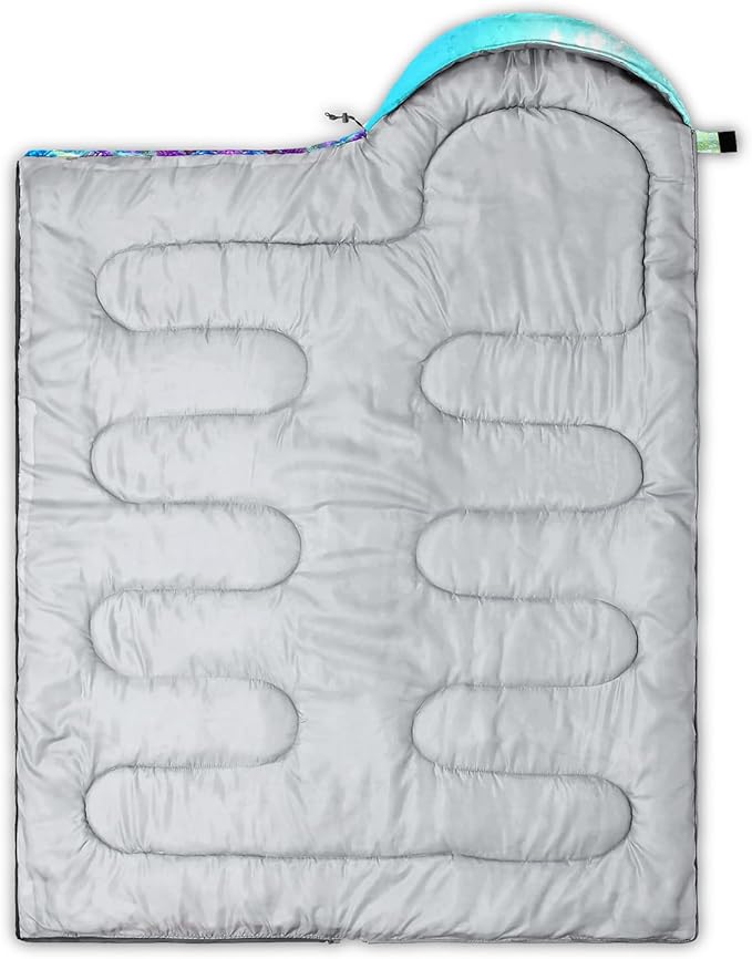 Sleeping Bags for Adults and Kids Camping Sleeping Bags for Girls and Boys Lightweight Waterproof Cold/Warm Sleeping Bag for 3 Season