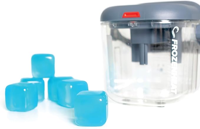Extra Large Reusable Ice Cubes (6 Pack) for Cold Therapy Machine and Cryotherapy Treatment, Drink Dispenser, Cooler | Convenient Refreezable Freezer Blocks | BPA-Free and Non-Toxic by Brace Direct