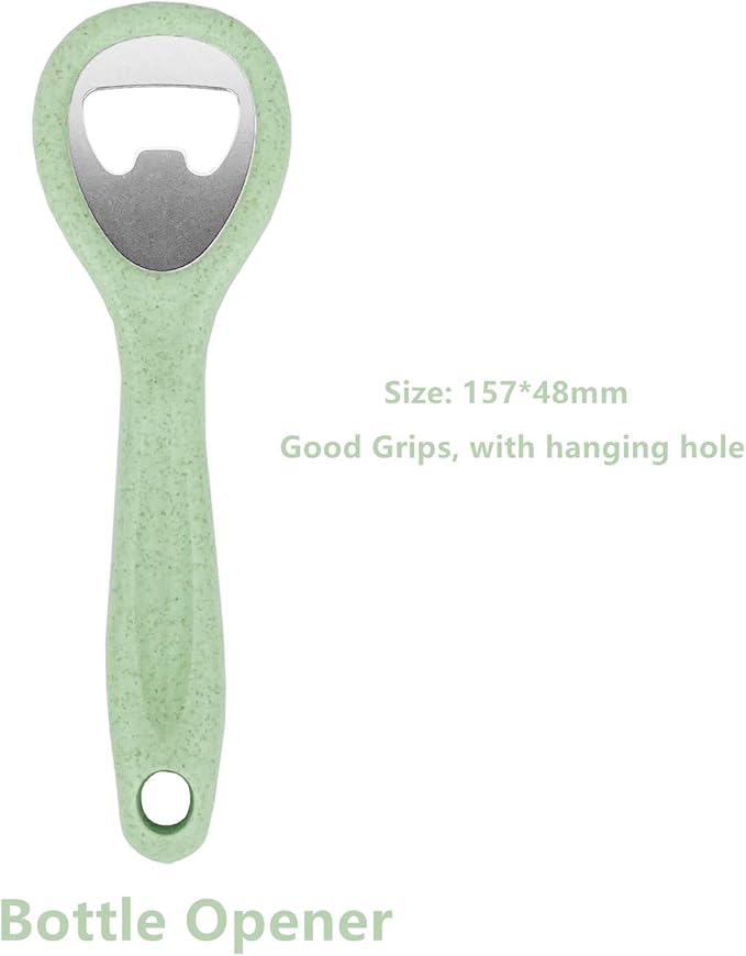 CARTINTS 5 In1 Camping Cutting Board For Kitchen Plastic Cutting Board Set with Bottle Opener, Peeler, Kitchen Knife, Serving Tray, Cutting Board, Dishwasher Safe Green