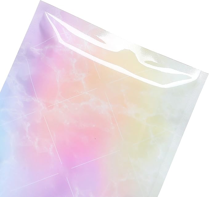 QQ Studio Smell Proof Colorful Sample Bags for Gummies and Dry Herbs, Odor Locking Designed Candy Storage Bags with Heat Seal (Rainbow, 2.75 x 4 Inch (100 Bags))