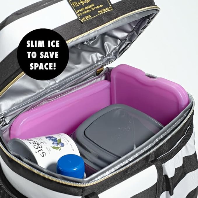 Cool Coolers by Fit + Fresh Slim Compact Reusable XL Ice Pack, Perfect for Lunch Boxes, Coolers, and Beach Bags