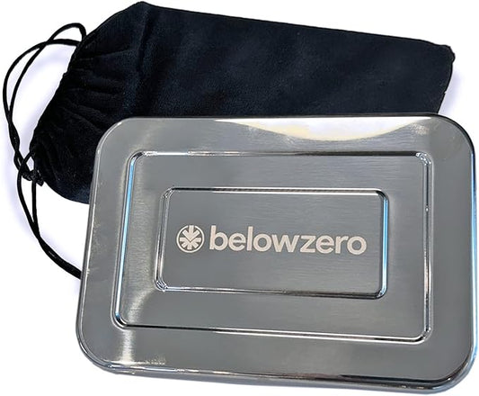 Below Zero Deluxe Stainless Steel Cooling Pack - Durable Ice Pack Lasts 48 Hours, Ice Pack for Bento, Lunch Bags, Coolers, Picnics, Camping, Beachgoers, Sporting Events - Longest Lasting