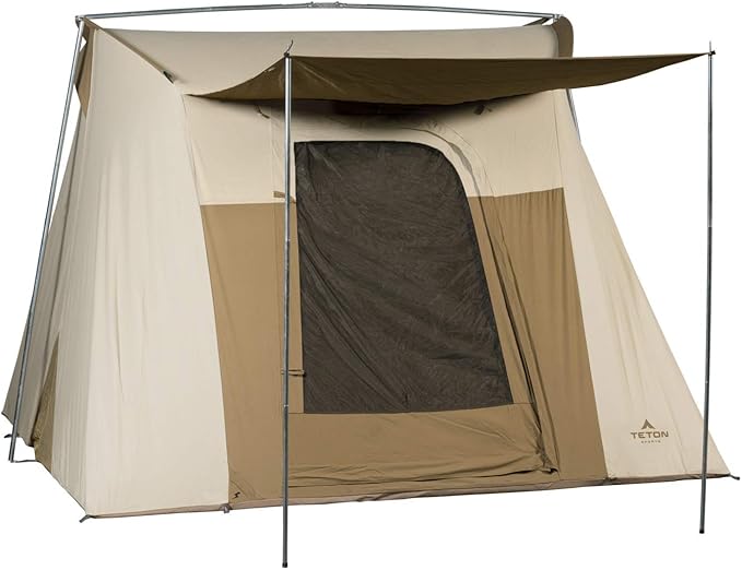 Teton Sports Canvas Tents, Tent for Family Camping in All Seasons, The Right Shelter for Your Base Camp, Waterproof