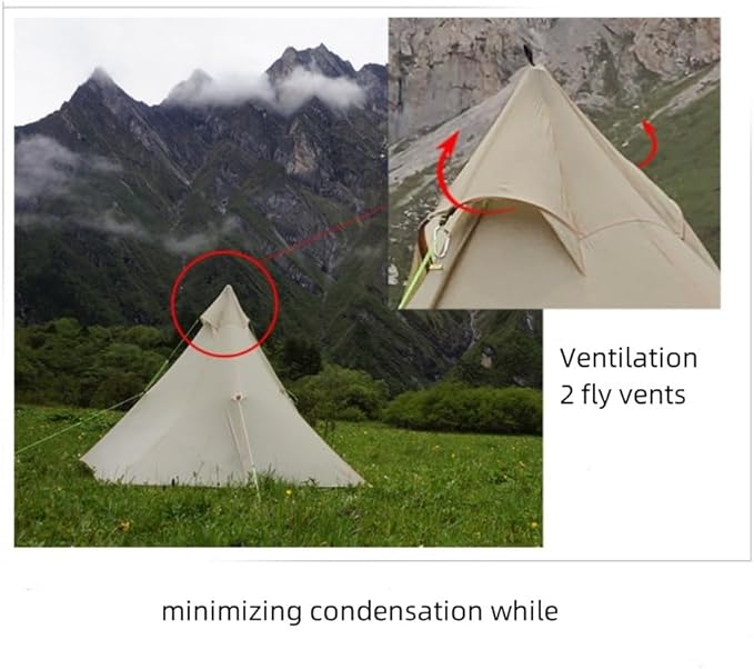 ASTA Gear Fengyin 2 Pyramid Tent,Portable Ultralight Tent Waterproof 1-2 Person for Outdoor,Camping,Hiking,Backpacking