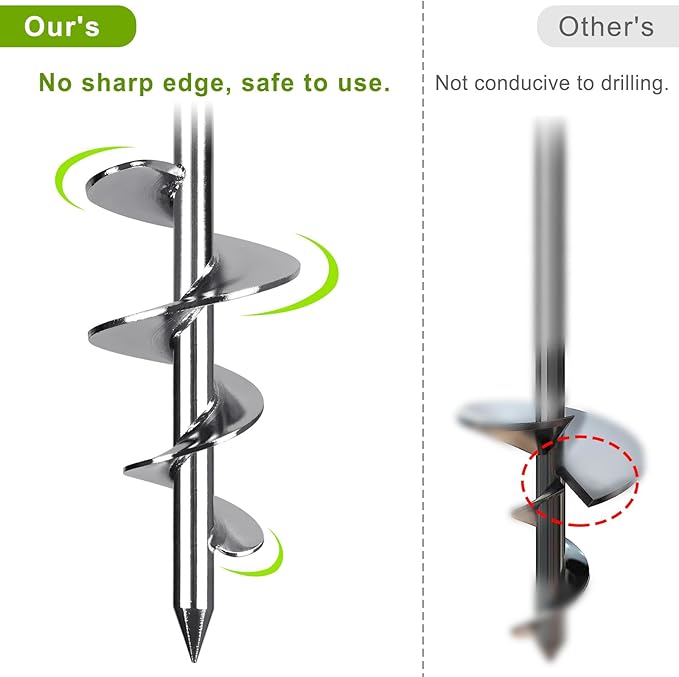 Fully Welded Ground Anchors, 17'' Tent Stakes Heavy Duty, Portable Trampoline Stakes, Great for Swing Sets, Sheds, Carports, Canopy, Mobile Home Anchors, 4Pack