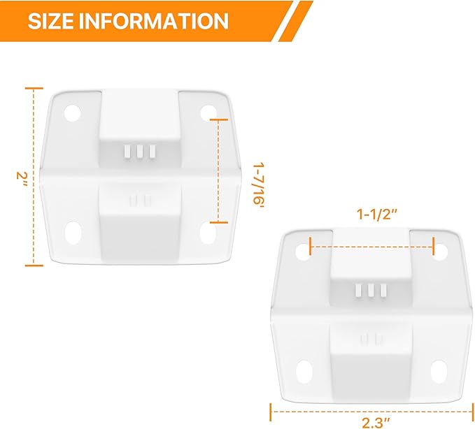 Cooler Hinges Replacement Kit Compatible with Coleman Camping Accessories and Rubbermaid Ice Chest Coolers, Easy Installation Hinges Replacement Parts for Outdoor Use, 2 Pack