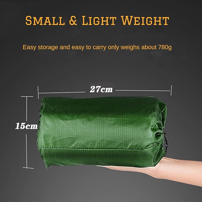 Fay Bless Sleeping Pad for Camping 1 Person, 200×65×6 cm, 30s Inflate by Foot-Pressing, Waterproof (Blue Single)