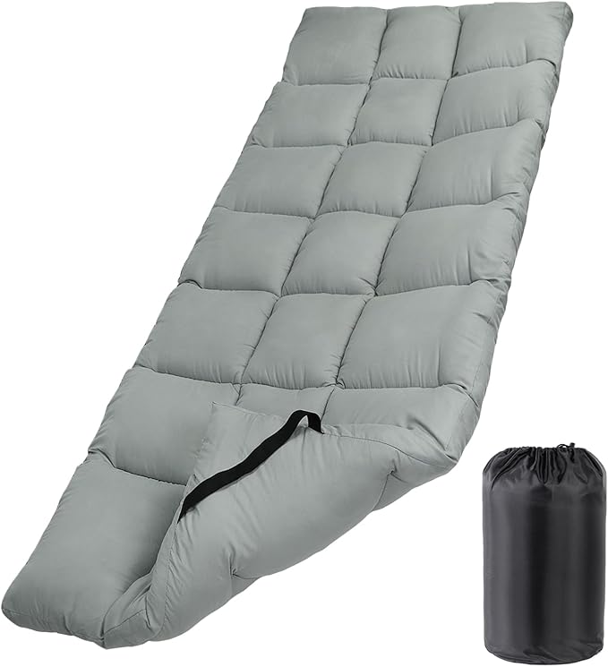 Tuphen Cot Mattress Pad-Cot Pads for Camping, Cot Mattress Topper, Camping Mattress Sleeping Pad 75"x30" Soft Lightweight Quilted Pads for Camp Cot/RV Bunk/Narrow Twin Beds