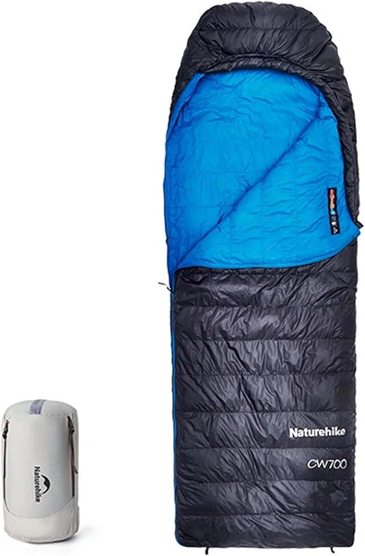 Naturehike CW700[2025 Upgrade] Ultralight Down Sleeping Bag [ -26.2°C~-1.7°C,1074g] All Season Camping Sleeping Bags for Cold Weather Adults Backpacking,Hunting and Campers with Storage Bag