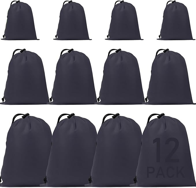 iMucci Upgrade Waterproof Drawstring Bag Sack Nylon Bag Ditty Bag for Gym Traveling, Hiking, Yoga, Shopping