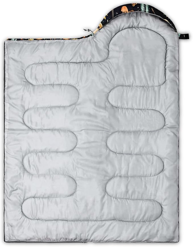 AILONEN Boys Sleeping Bag for Camping,Nautical Anchor,Lightweight & Waterproof,3 Season Warm & Cool Weather,Navy Blue Sleeping Bags for Kids Men Travelling,Outdoors