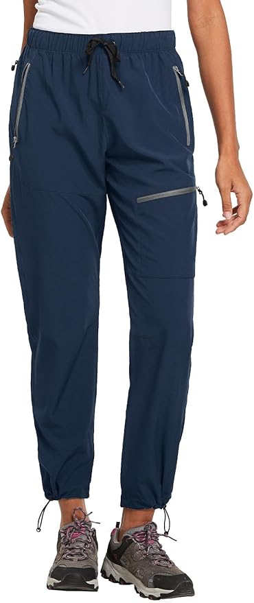 baleaf Women's Hiking Pants Quick Dry Lightweight Water Resistant Elastic Waist Cargo Pants for All Seasons
