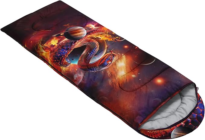 AILONEN Girls Pink Camping Sleeping Bags,Lightweight & Waterproof,3 Season Warm & Cool Weather,Cute Bow Duck Print Sleeping Bags for Kids,Girls,Adults Travelling,Outdoors