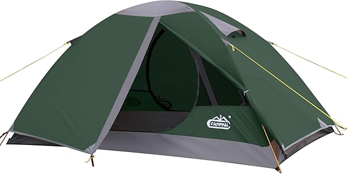2 Person Backpacking Tent, Waterproof Windproof Two Person Tent, Lightweight Easy Setup 2 Man Tent for Camping Hiking Cycling