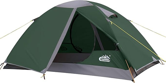 2 Person Backpacking Tent, Waterproof Windproof Two Person Tent, Lightweight Easy Setup 2 Man Tent for Camping Hiking Cycling