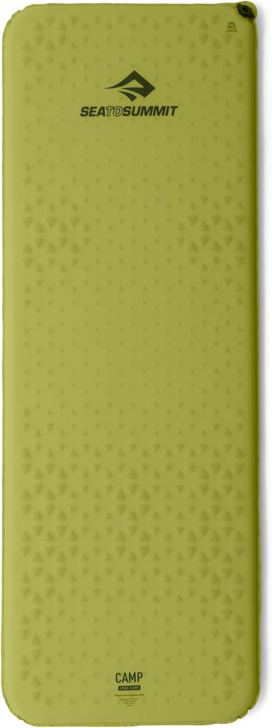 Sea to Summit Camp Self-Inflating Foam Sleeping Mat for Camping and Backpacking - Rectangular - Regular (72 x 25.2 x 1.5 inches)