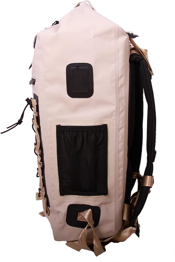 Rockagator Waterproof Backpack - HYDRIC Series Water Proof Floating Dry Bag River Pack (Desert Tan, 40 L)