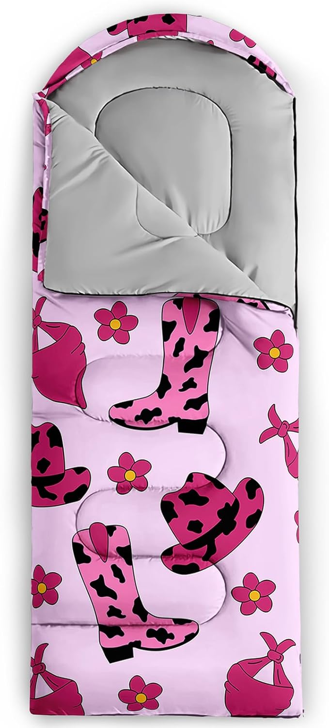 QOOMO Camping Sleeping Bags,3 Season Warm & Cool Weather,Lightweight,Waterproof Sleeping Bags for Adults & Kids,Traveling,and Outdoors,Camping Gear Equipment