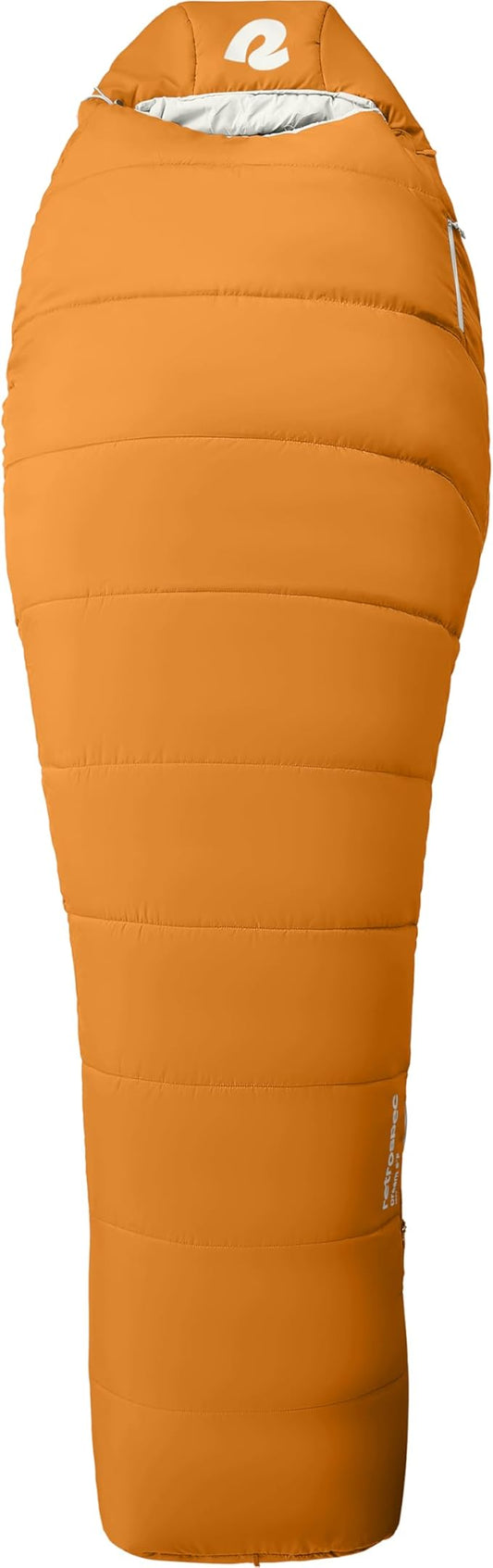 Retrospec Dream Mummy Sleeping Bag - 30°F Camping & Travel Essential Gear with Water - Resistant Shell & Synthetic Fill - Zippered Pocket & Stuff Sack
