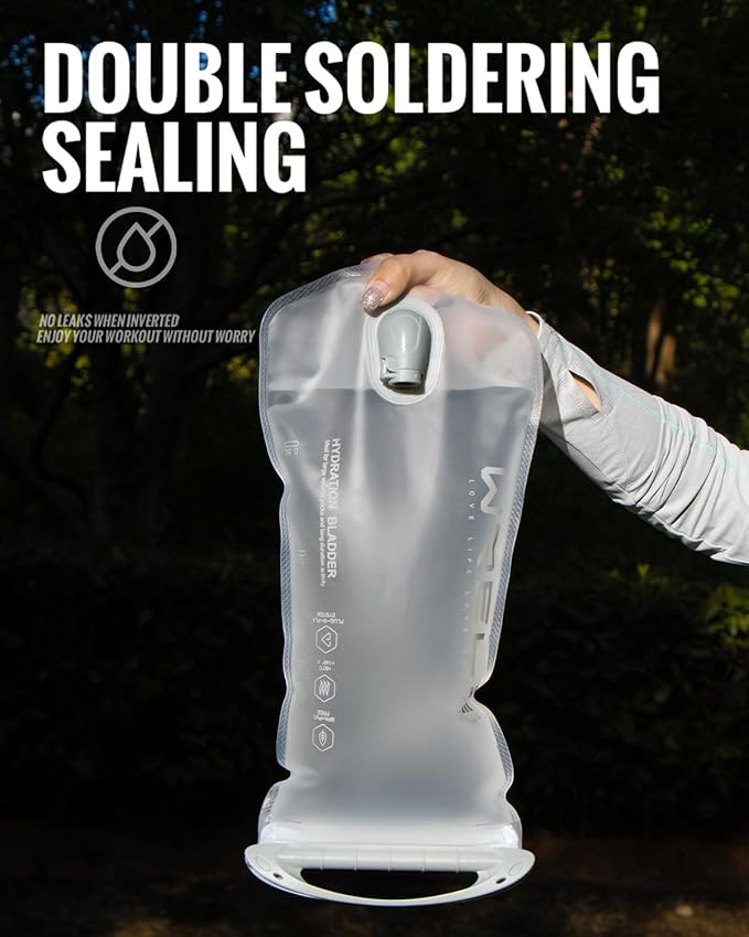 Hydration Bladder 2L-3L Water Bladder BPA-Free Leak Proof Water Storage Bladder for Hiking Backpack, Water Pouch Hydration Pack for Hiking Cycling Running