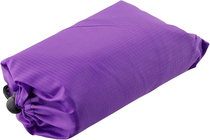 Outside Camping Rain Tarp, Waterproof Portable Tarp Shelter Rain Tarp Sun Shade Shelter for Outdoor Adventures(Purple 140x200CM)