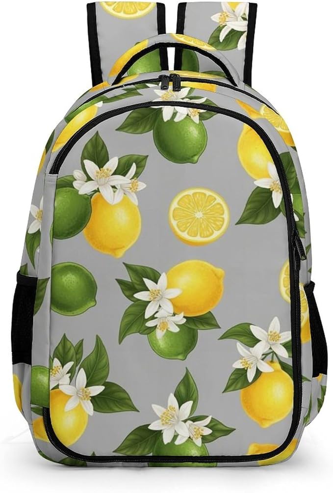 Hiking Travel Backpack Lemon Tree for Men Women, Waterproof Anti Theft Laptop Rucksack with Multi Compartments for Outdoor Sports