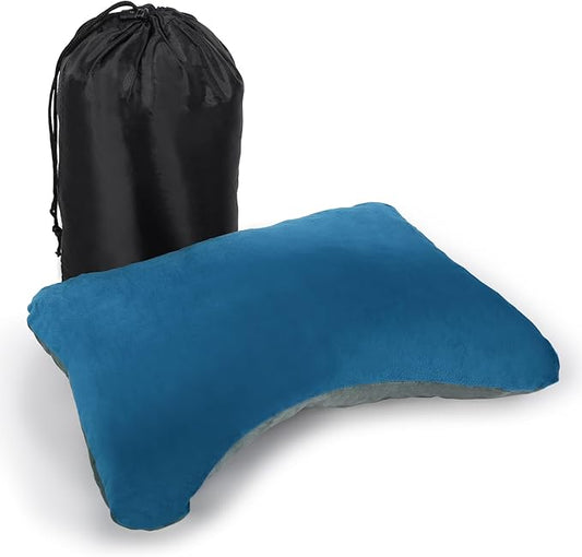 REDCAMP Memory Foam Camping Pillow, Lightweight Small Confortable Travel Pillow with Removable Pillow Cover, Easy to Clean