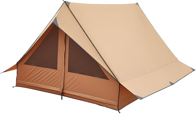 VEVOR Hot Tent, Camping Tipi Hot Tents with Stove Jack, Portable Winter Camping Tents with Snow Skirt, Easy Setup, Waterproof 4 Season Shelter Tents for Fishing Backpacking