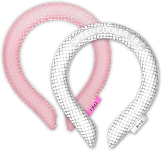SpeedUSA Insta Speed Neck Coolers (2-Pack) (PinkDot & WhiteDot)