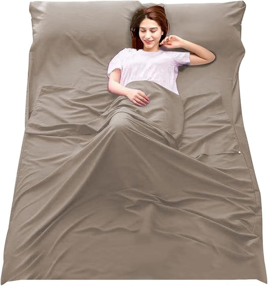 Sleeping Bag Liner Camping Travel Home Bed Sheet Lightweight Breathable Hotel Compact Sacks
