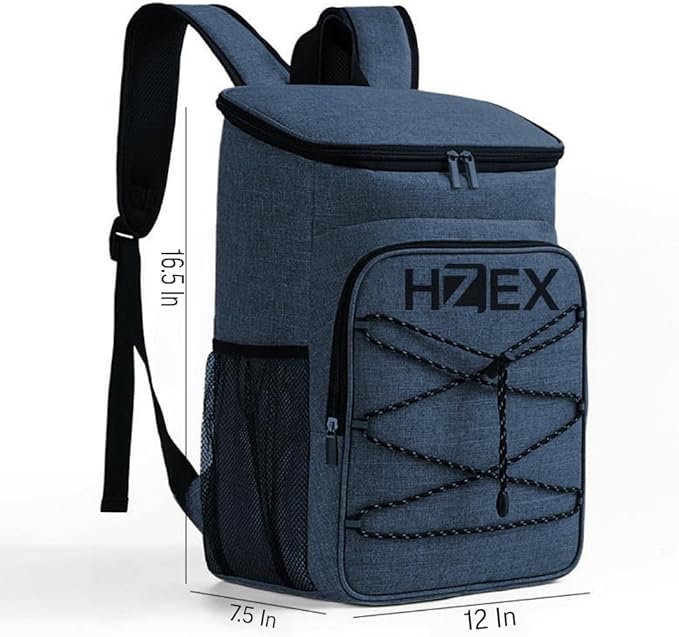 25L Insulated Cooler Backpack – Leak Proof Travel Back Pack Cooler for Hiking, Camping, Beach, Picnic & Outdoor Adventures – Large Capacity Soft Cooler Bag for Men & Women, Keep Food - Drink Cold