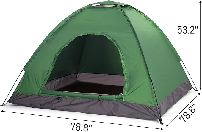 Camping Tents for 3-4 Person Camping Dome Tent, Waterproof,Spacious, Lightweight Portable Backpacking Tent for Outdoor Camping Hiking