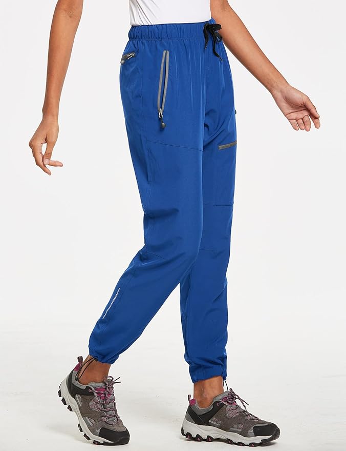 baleaf Women's Hiking Pants Quick Dry Lightweight Water Resistant Elastic Waist Cargo Pants for All Seasons