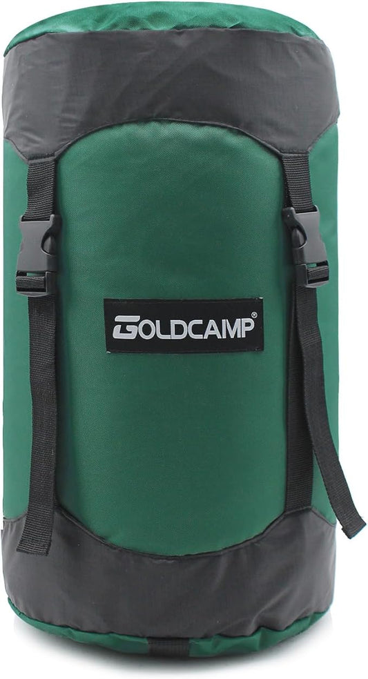 GOLDCAMP Compression Sack for Sleeping Bag Store Ultralight Sleeping Bag Compression Stuff Sack 18L 30L 43L 49L 65LSpace Saving Gear for Travel Camping Hiking Outdoor (Green, XXL)