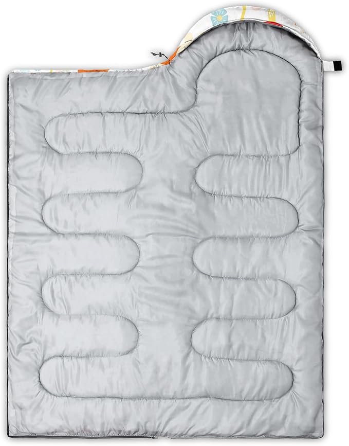 QOOMO Camping Sleeping Bags,3 Season Warm & Cool Weather,Lightweight,Waterproof Sleeping Bags for Adults & Kids,Traveling,and Outdoors,Camping Gear Equipment