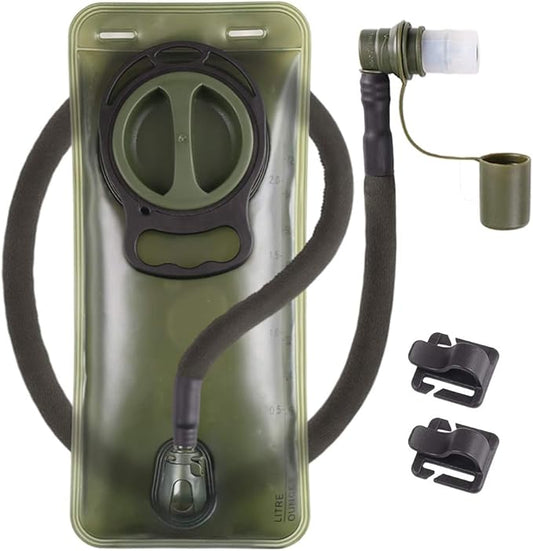 2L Hydration Bladder, Water Bladder for Hiking Backpack 2 Liter Water Storage Bag with Insulated Tube, Hydration Back Pack Replacement for Outdoor Camping Running Cycling