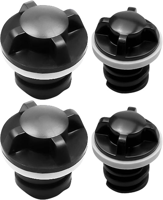 4 PCS Cooler Drain Plugs Fit for YETI RTIC Coolers, Large and Small Plug Combo Fit for YETI RTIC New 2 Drain Coolers