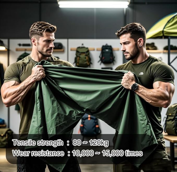 GoldCamp Compression Stuff Storage Sack for Sleeping Bag, Space Saving Gear with dust Flap, 600D Oxford Waterproof Camping, Hiking, Outdoor with Drawstring dust, Backpacking (Dark Green, XXXL,65L)