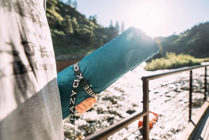 Crazy Creek HEX 2.0 PowerLounger for Day Hiking & Backpacking Trips, 250 LBS Weight Capacity, Adjustable Straps, Compact Design, Water-Resistant, Aleutian Blue/Slate